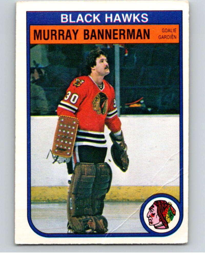 1982-83 O-Pee-Chee #61 Murray Bannerman  Chicago Blackhawks  V57520 Image 1