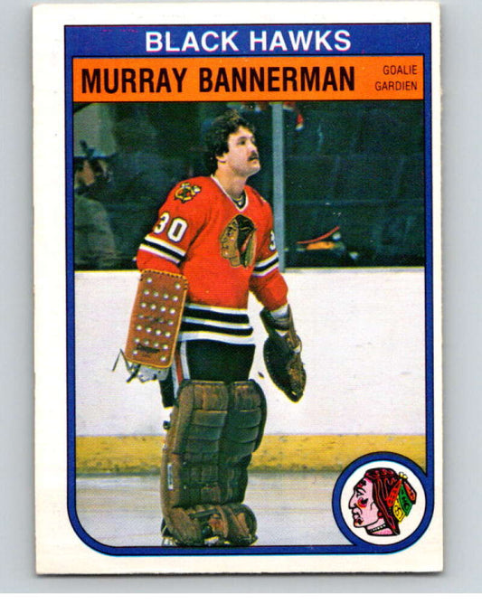 1982-83 O-Pee-Chee #61 Murray Bannerman  Chicago Blackhawks  V57521 Image 1