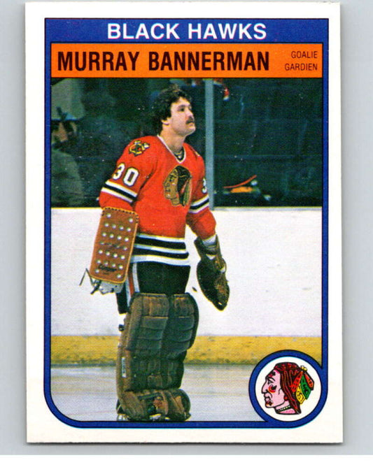 1982-83 O-Pee-Chee #61 Murray Bannerman  Chicago Blackhawks  V57523 Image 1