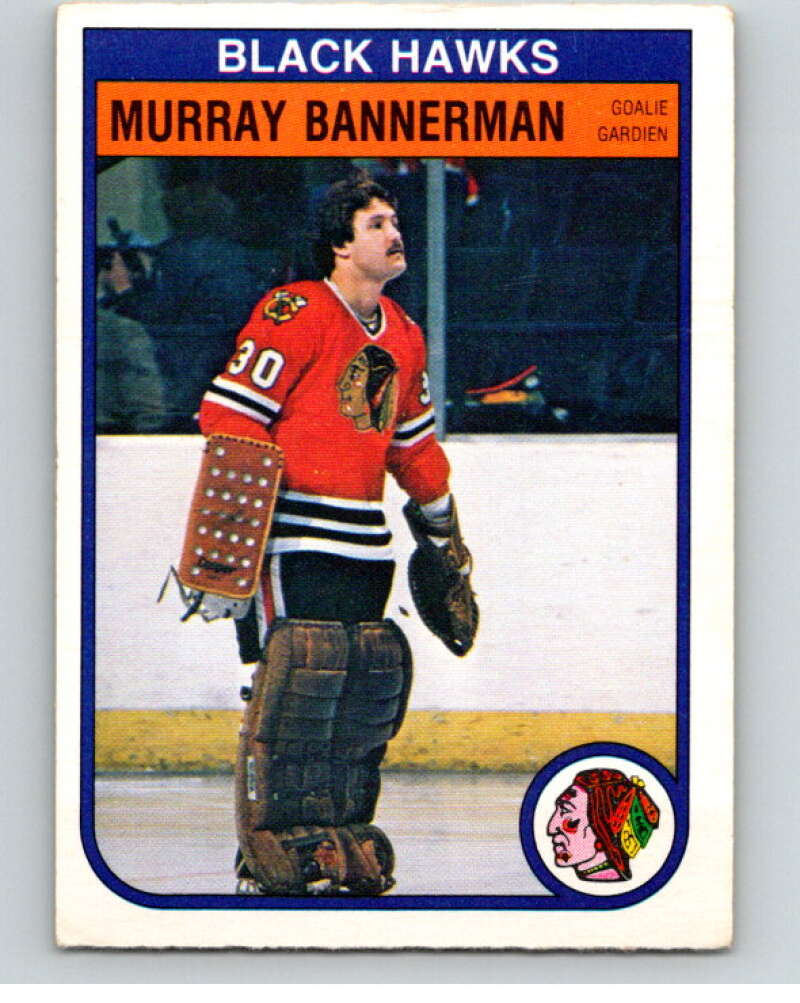 1982-83 O-Pee-Chee #61 Murray Bannerman  Chicago Blackhawks  V57524 Image 1