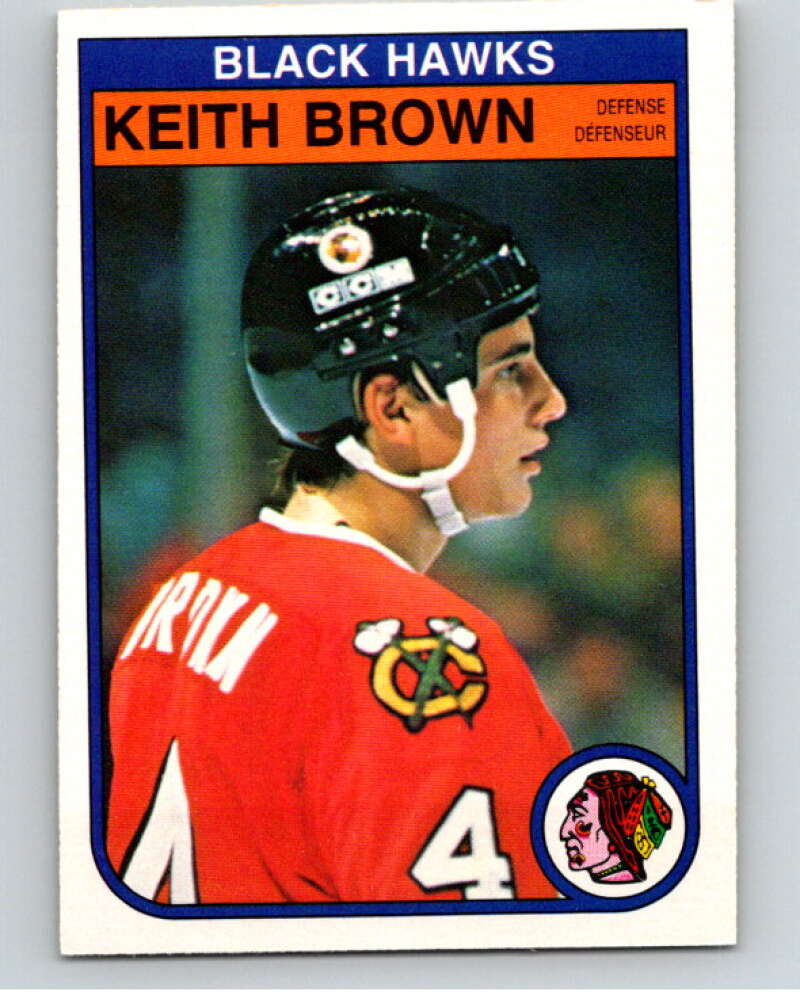 1982-83 O-Pee-Chee #62 Keith Brown  Chicago Blackhawks  V57525 Image 1