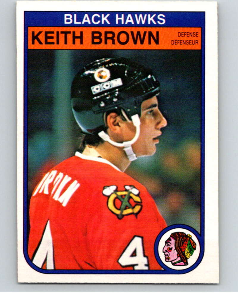 1982-83 O-Pee-Chee #62 Keith Brown  Chicago Blackhawks  V57526 Image 1