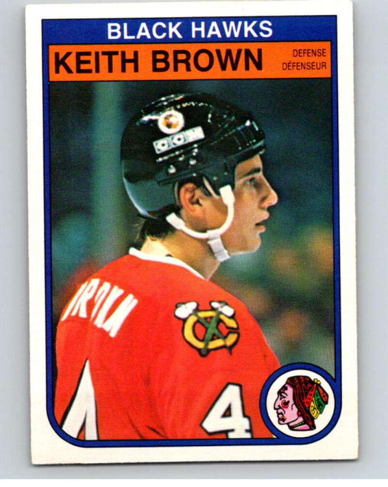 1982-83 O-Pee-Chee #62 Keith Brown  Chicago Blackhawks  V57529 Image 1