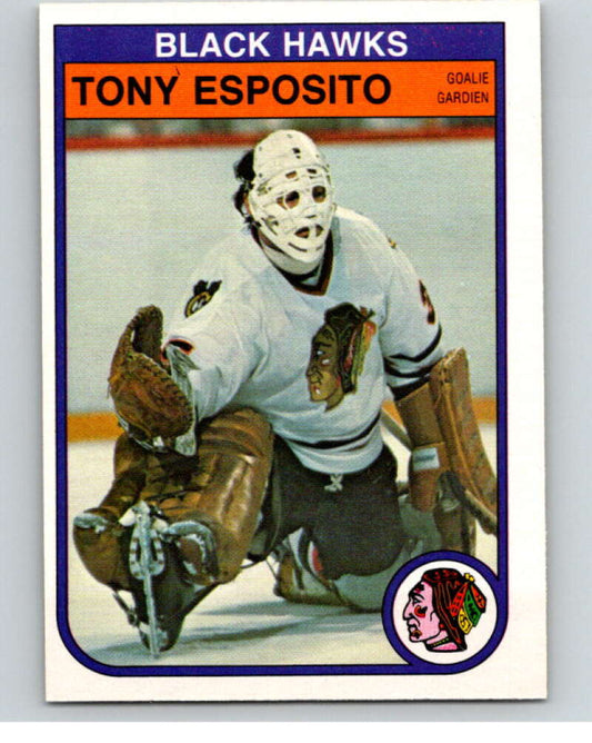 1982-83 O-Pee-Chee #64 Tony Esposito  Chicago Blackhawks  V57544 Image 1