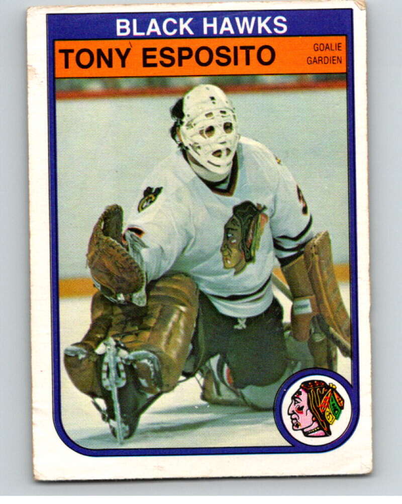 1982-83 O-Pee-Chee #64 Tony Esposito  Chicago Blackhawks  V57546 Image 1