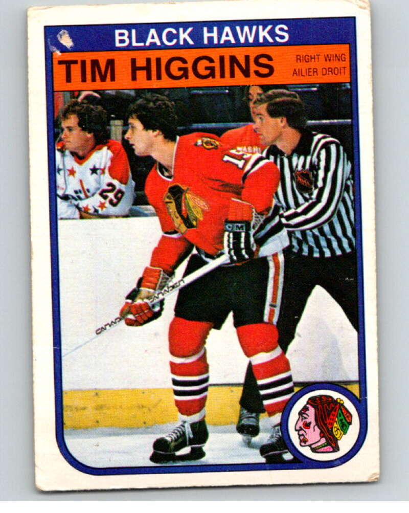 1982-83 O-Pee-Chee #66 Tim Higgins  Chicago Blackhawks  V57557 Image 1