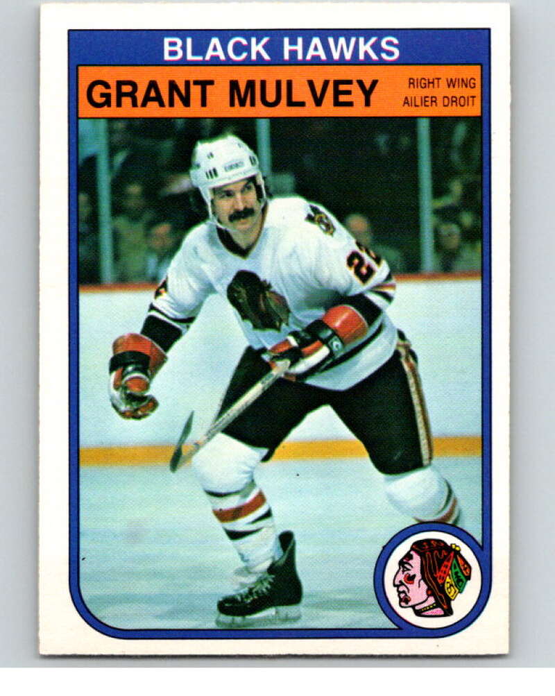 1982-83 O-Pee-Chee #69 Grant Mulvey  Chicago Blackhawks  V57585 Image 1