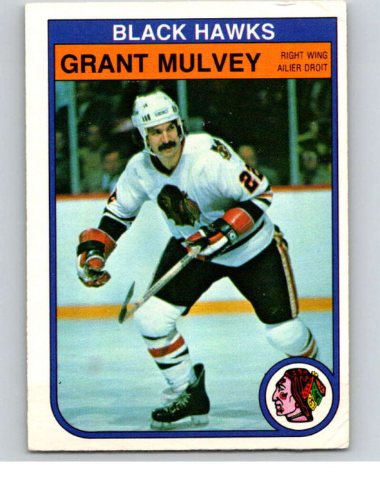 1982-83 O-Pee-Chee #69 Grant Mulvey  Chicago Blackhawks  V57587 Image 1