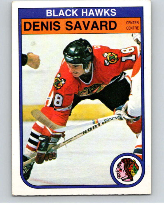 1982-83 O-Pee-Chee #73 Denis Savard  Chicago Blackhawks  V57606 Image 1