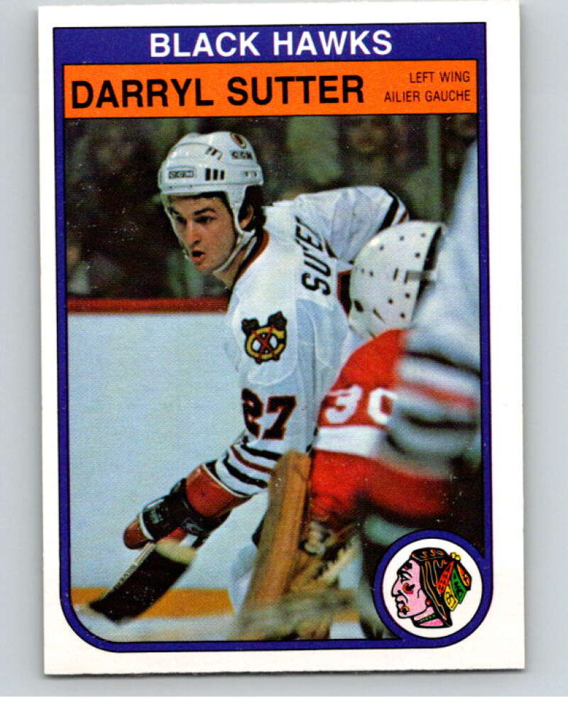 1982-83 O-Pee-Chee #76 Darryl Sutter  RC Rookie Chicago Blackhawks  V57631 Image 1