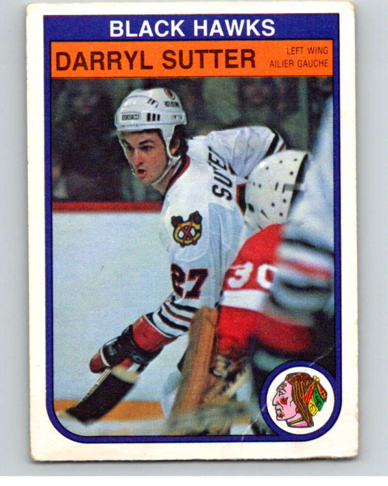 1982-83 O-Pee-Chee #76 Darryl Sutter  RC Rookie Chicago Blackhawks  V57632 Image 1