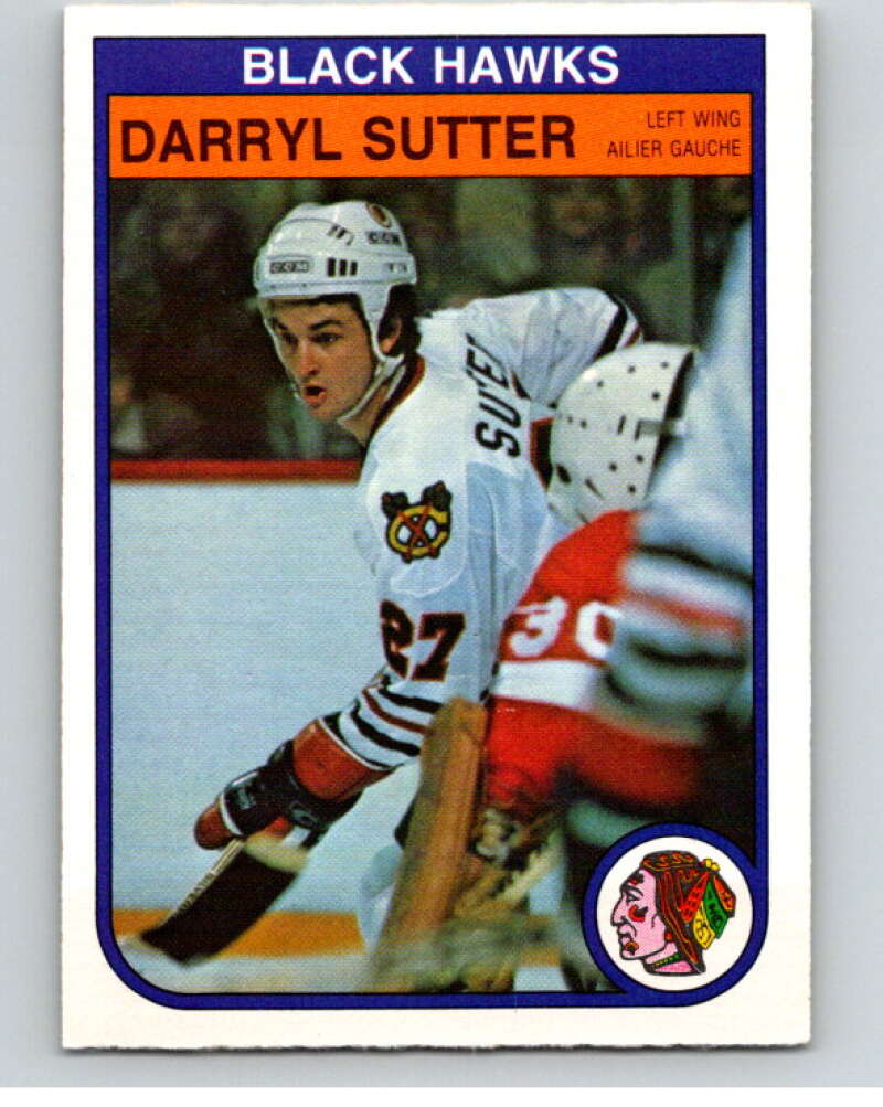 1982-83 O-Pee-Chee #76 Darryl Sutter  RC Rookie Chicago Blackhawks  V57633 Image 1