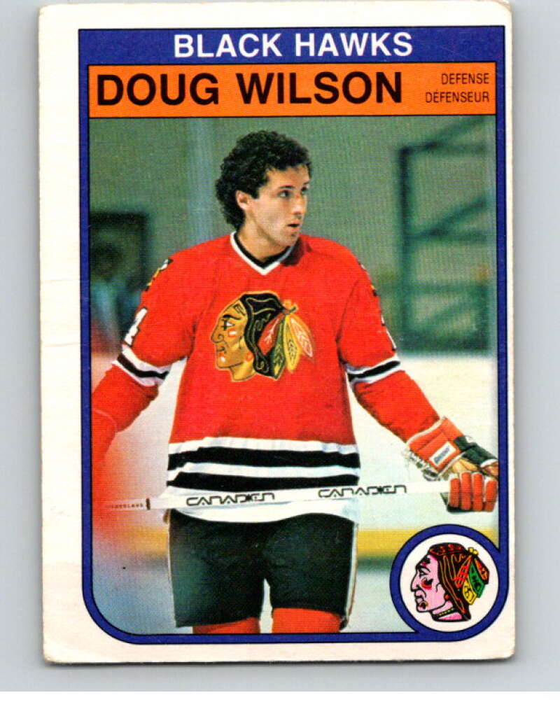 1982-83 O-Pee-Chee #77 Doug Wilson  Chicago Blackhawks  V57635 Image 1