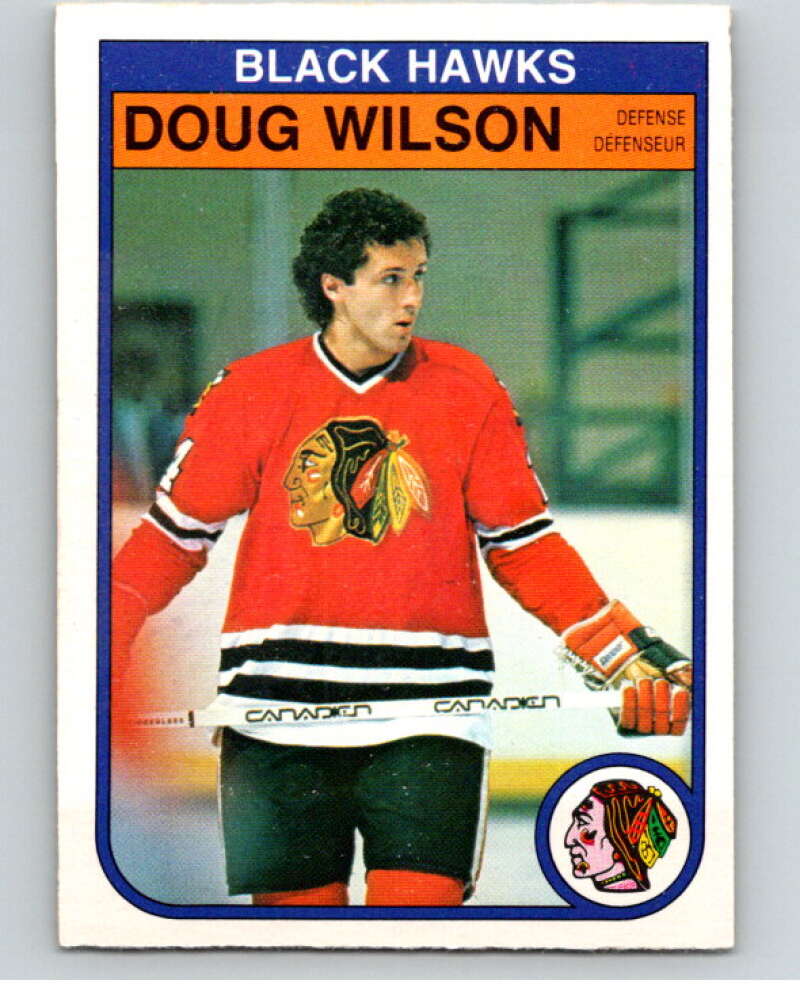 1982-83 O-Pee-Chee #77 Doug Wilson  Chicago Blackhawks  V57636 Image 1