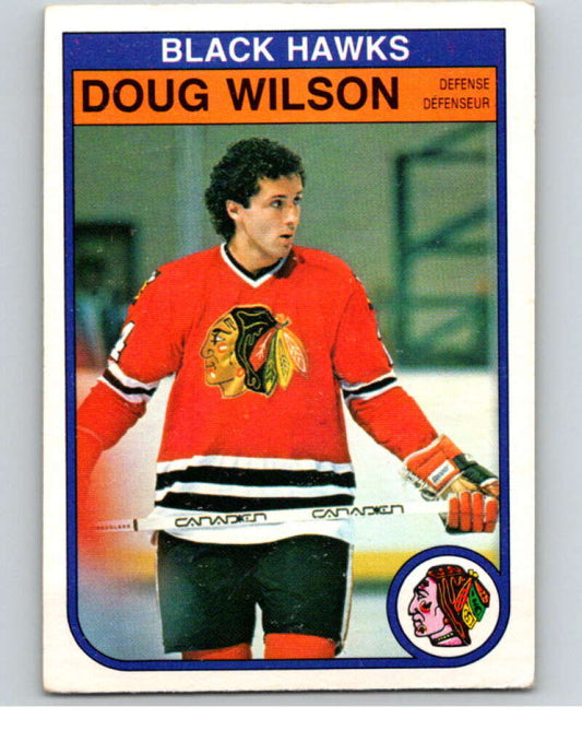 1982-83 O-Pee-Chee #77 Doug Wilson  Chicago Blackhawks  V57637 Image 1