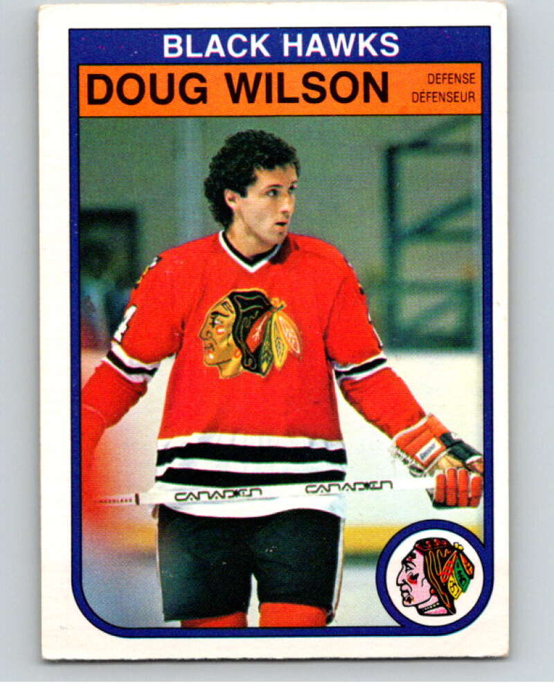 1982-83 O-Pee-Chee #77 Doug Wilson  Chicago Blackhawks  V57638 Image 1