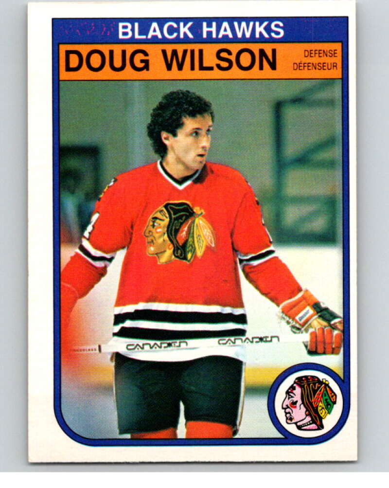 1982-83 O-Pee-Chee #77 Doug Wilson  Chicago Blackhawks  V57641 Image 1