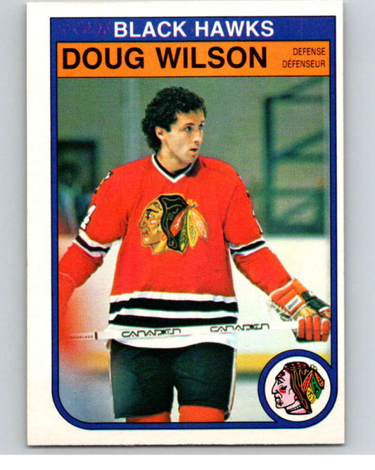 1982-83 O-Pee-Chee #77 Doug Wilson  Chicago Blackhawks  V57641 Image 1