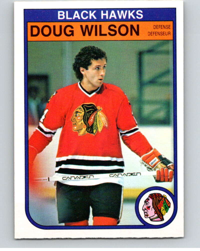 1982-83 O-Pee-Chee #77 Doug Wilson  Chicago Blackhawks  V57642 Image 1