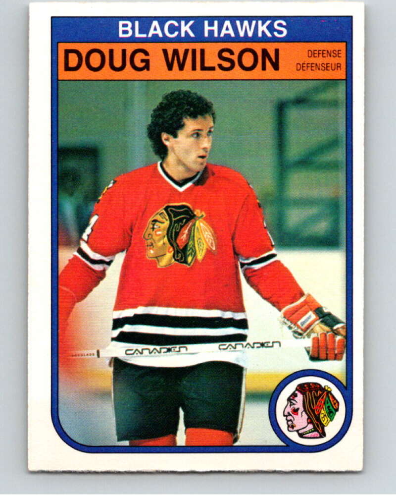 1982-83 O-Pee-Chee #77 Doug Wilson  Chicago Blackhawks  V57643 Image 1