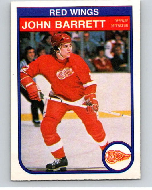 1982-83 O-Pee-Chee #80 John Barrett  RC Rookie Detroit Red Wings  V57673 Image 1