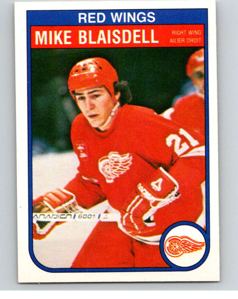 1982-83 O-Pee-Chee #81 Mike Blaisdell  RC Rookie Detroit Red Wings  V57677 Image 1