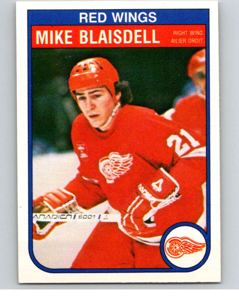 1982-83 O-Pee-Chee #81 Mike Blaisdell  RC Rookie Detroit Red Wings  V57678 Image 1