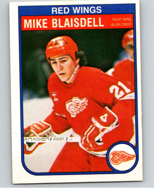 1982-83 O-Pee-Chee #81 Mike Blaisdell  RC Rookie Detroit Red Wings  V57679 Image 1