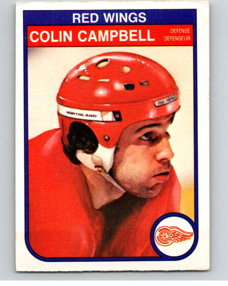 1982-83 O-Pee-Chee #82 Colin Campbell  Detroit Red Wings  V57682 Image 1