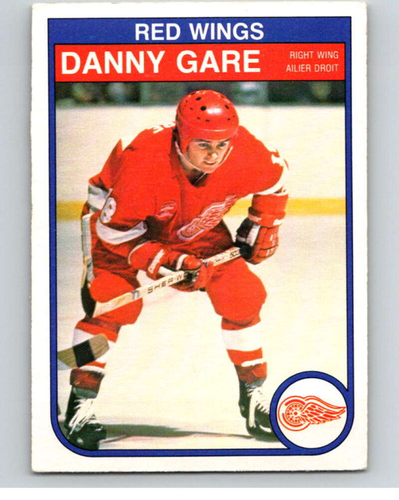 1982-83 O-Pee-Chee #83 Danny Gare  Detroit Red Wings  V57697 Image 1