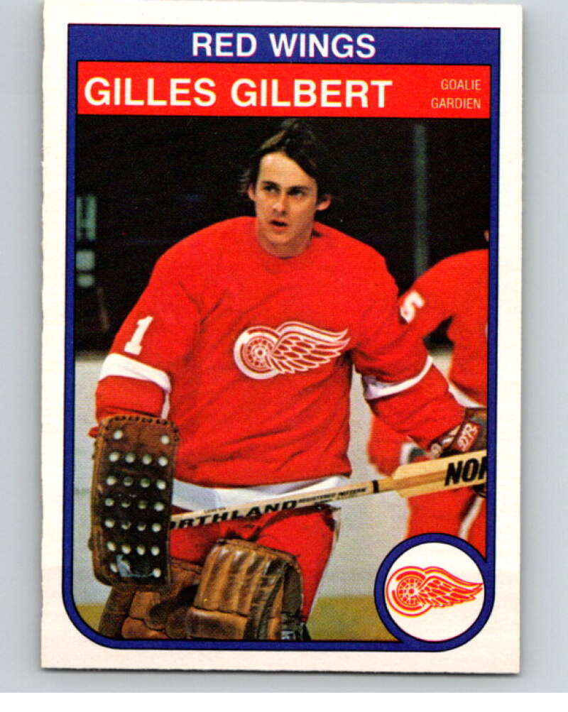 1982-83 O-Pee-Chee #84 Gilles Gilbert  RC Rookie Detroit Red Wings  V57701 Image 1