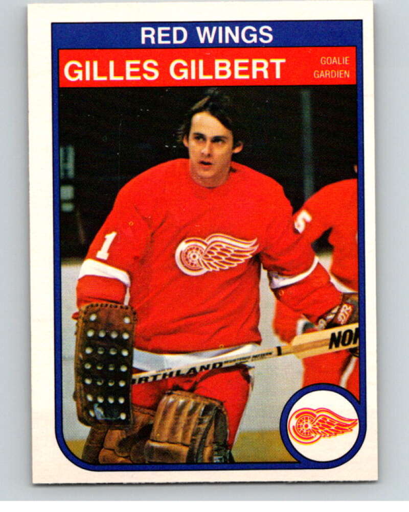 1982-83 O-Pee-Chee #84 Gilles Gilbert  RC Rookie Detroit Red Wings  V57702 Image 1