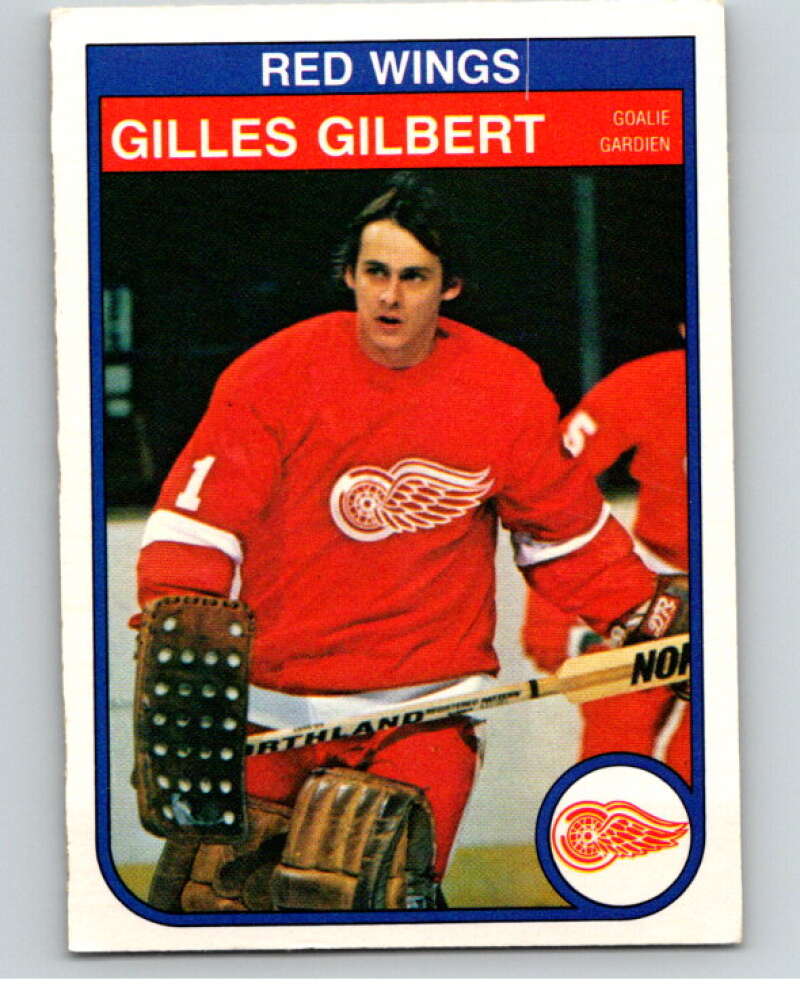 1982-83 O-Pee-Chee #84 Gilles Gilbert  RC Rookie Detroit Red Wings  V57703 Image 1