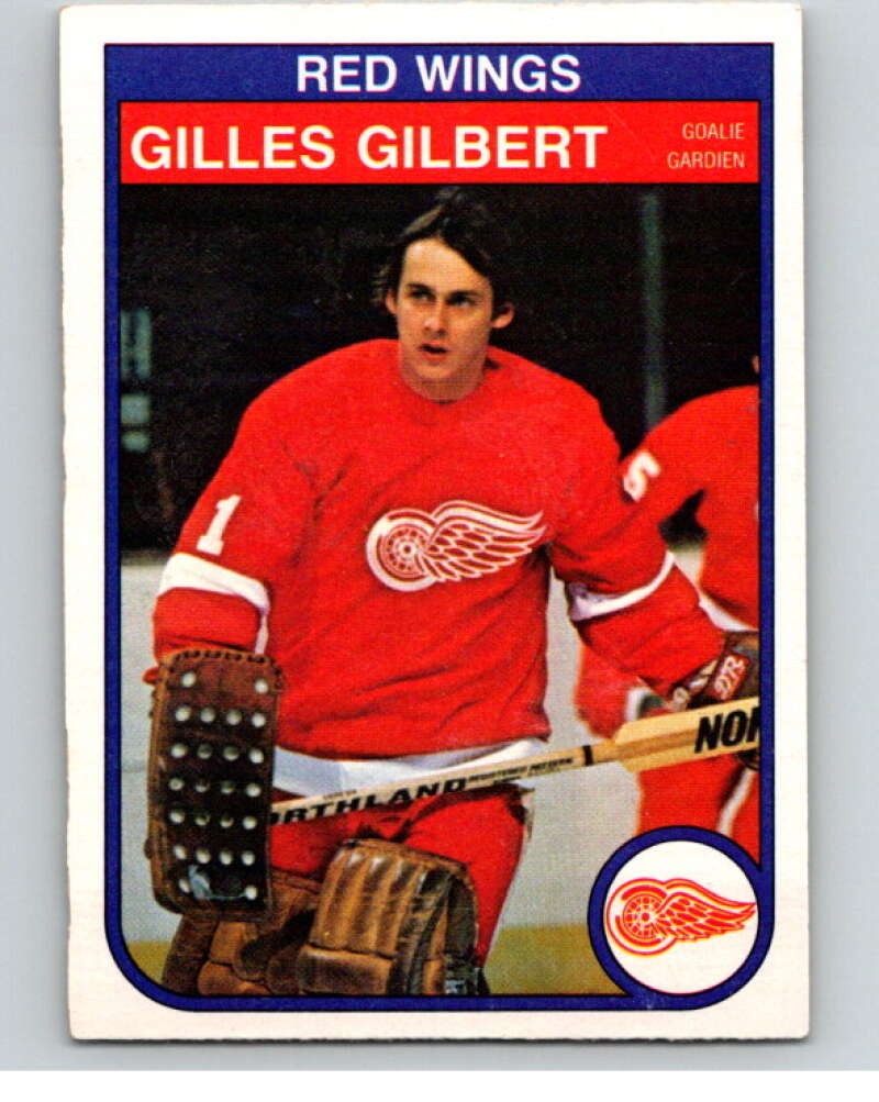 1982-83 O-Pee-Chee #84 Gilles Gilbert  RC Rookie Detroit Red Wings  V57704 Image 1