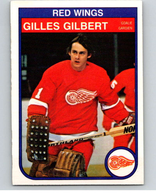 1982-83 O-Pee-Chee #84 Gilles Gilbert  RC Rookie Detroit Red Wings  V57705 Image 1