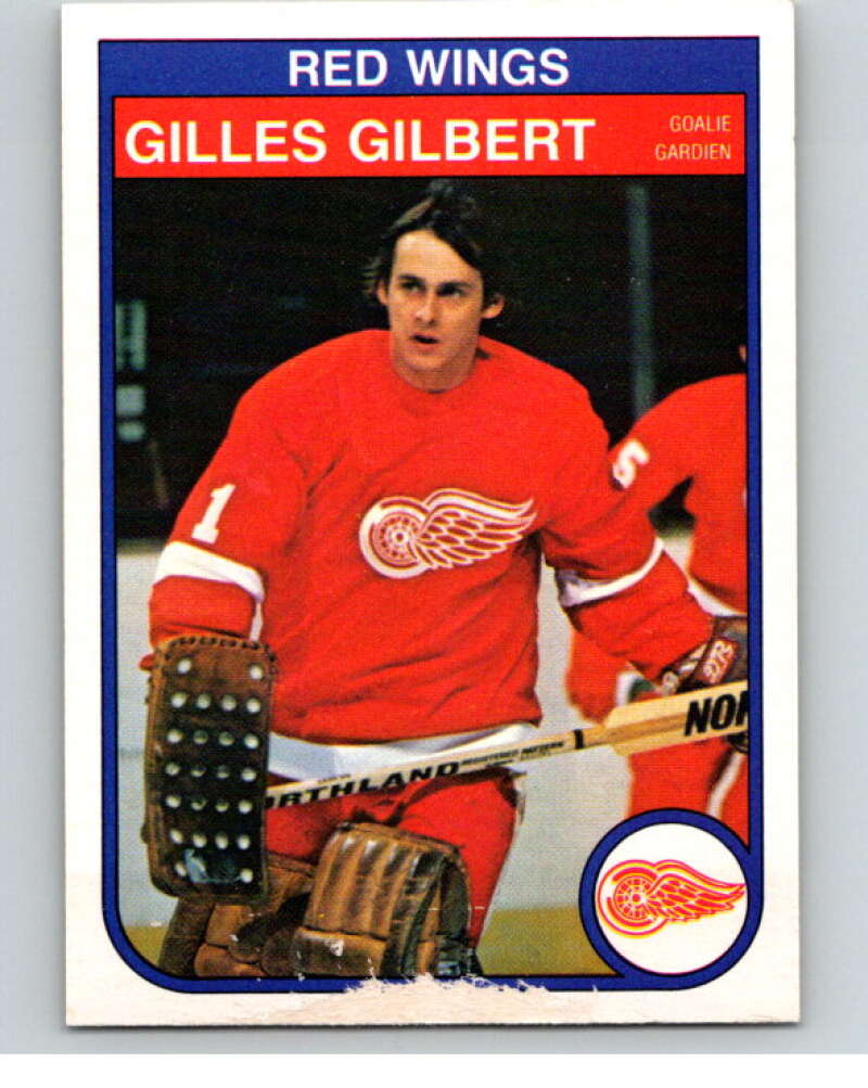 1982-83 O-Pee-Chee #84 Gilles Gilbert  RC Rookie Detroit Red Wings  V57706 Image 1