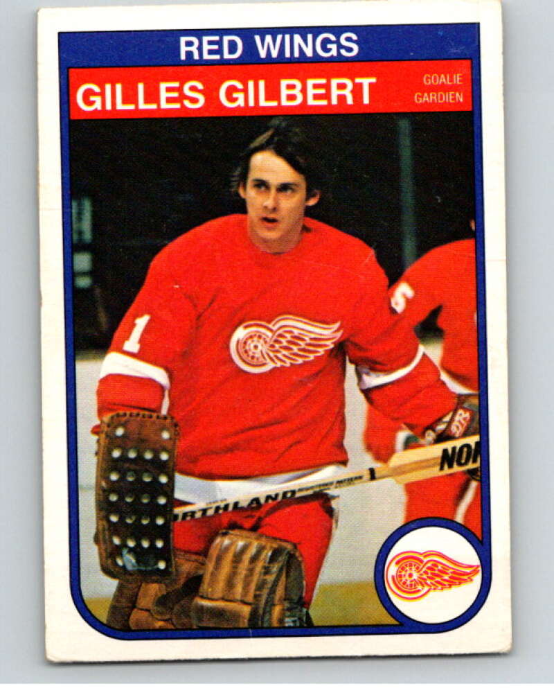 1982-83 O-Pee-Chee #84 Gilles Gilbert  RC Rookie Detroit Red Wings  V57707 Image 1