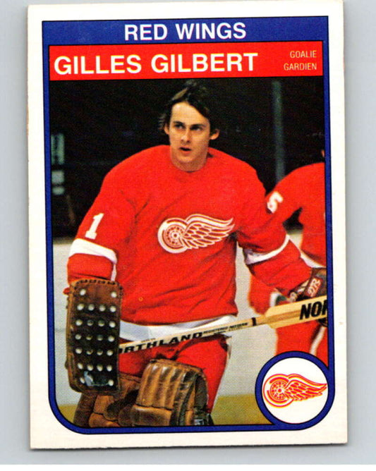 1982-83 O-Pee-Chee #84 Gilles Gilbert  RC Rookie Detroit Red Wings  V57708 Image 1