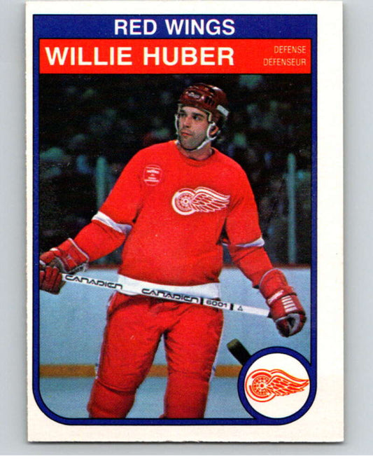 1982-83 O-Pee-Chee #85 Willie Huber  Detroit Red Wings  V57710 Image 1