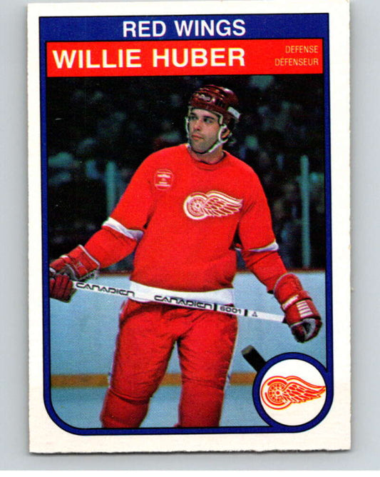 1982-83 O-Pee-Chee #85 Willie Huber  Detroit Red Wings  V57713 Image 1