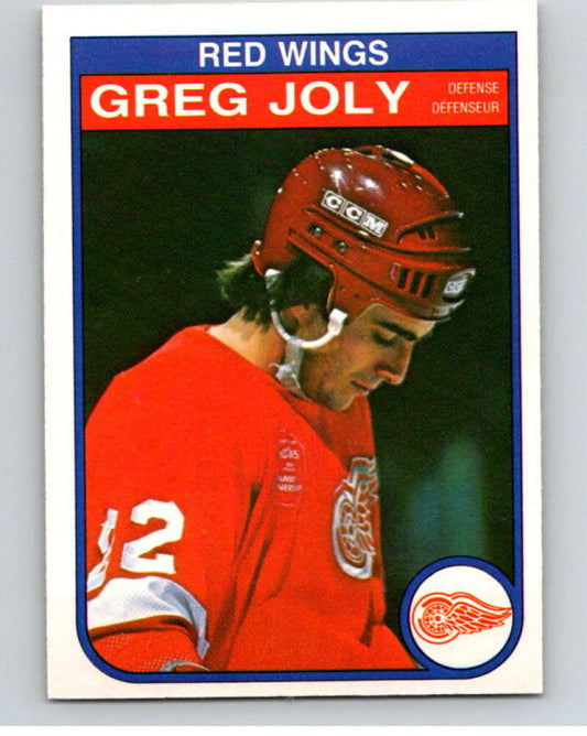 1982-83 O-Pee-Chee #86 Greg Joly  Detroit Red Wings  V57716 Image 1