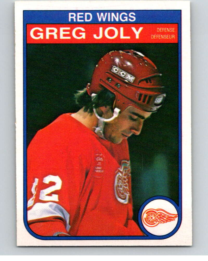 1982-83 O-Pee-Chee #86 Greg Joly  Detroit Red Wings  V57717 Image 1