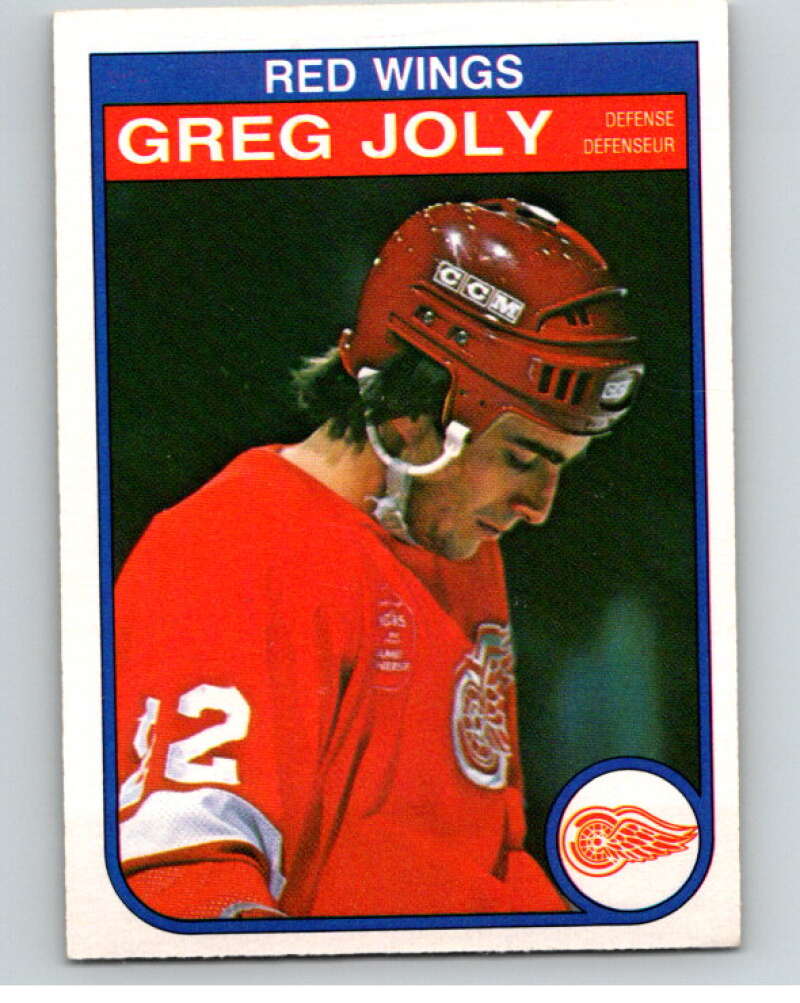 1982-83 O-Pee-Chee #86 Greg Joly  Detroit Red Wings  V57719 Image 1