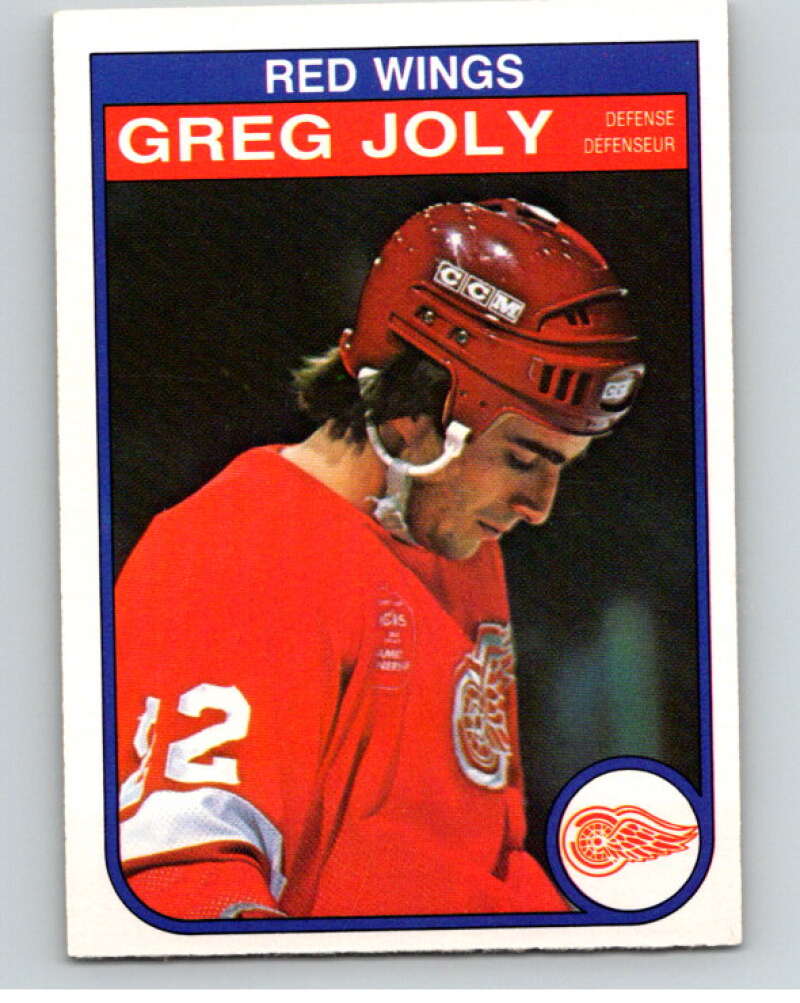 1982-83 O-Pee-Chee #86 Greg Joly  Detroit Red Wings  V57720 Image 1