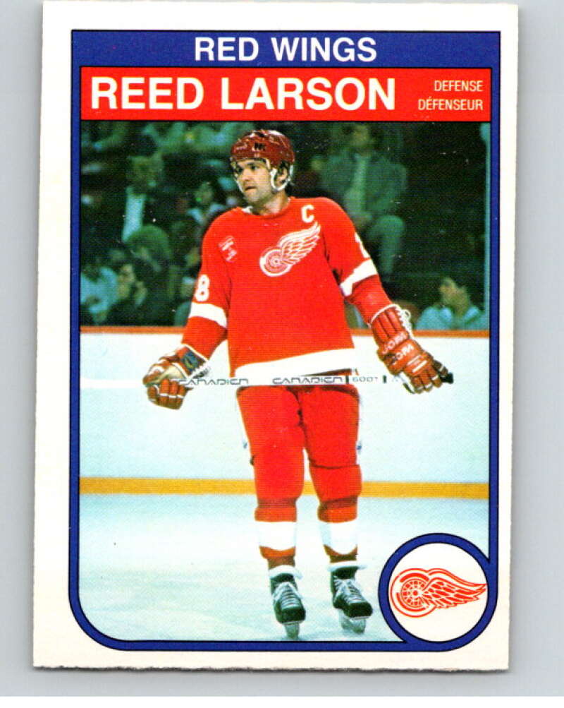 1982-83 O-Pee-Chee #88 Reed Larson  Detroit Red Wings  V57730 Image 1