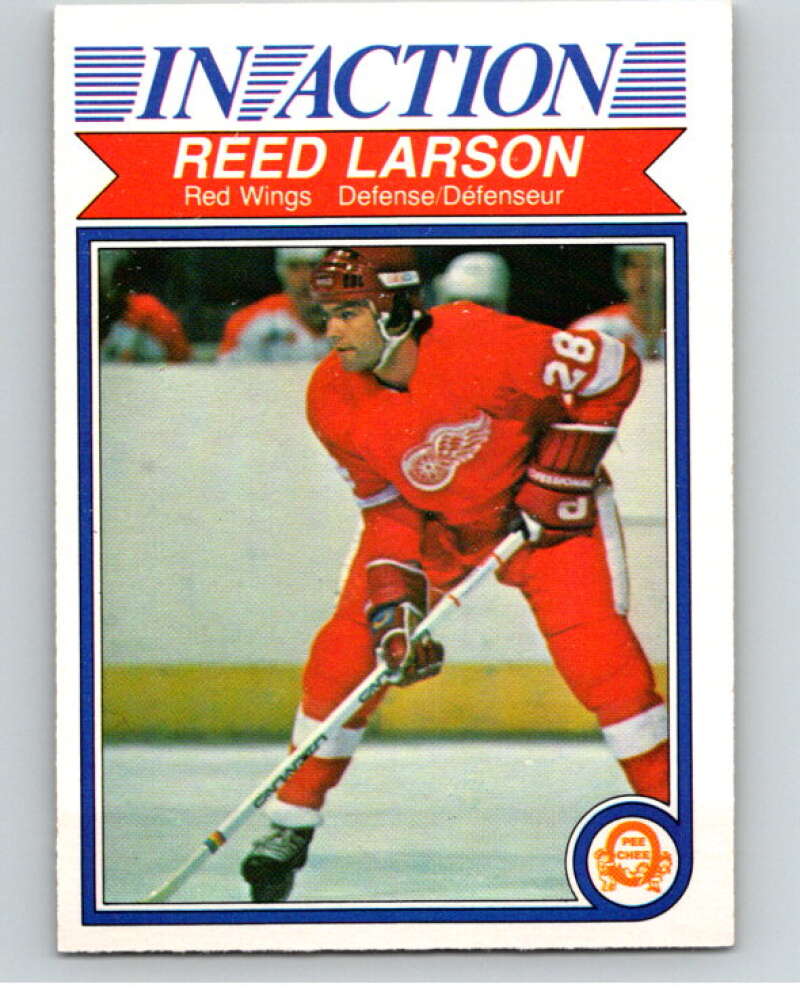 1982-83 O-Pee-Chee #89 Reed Larson IA  Detroit Red Wings  V57737 Image 1