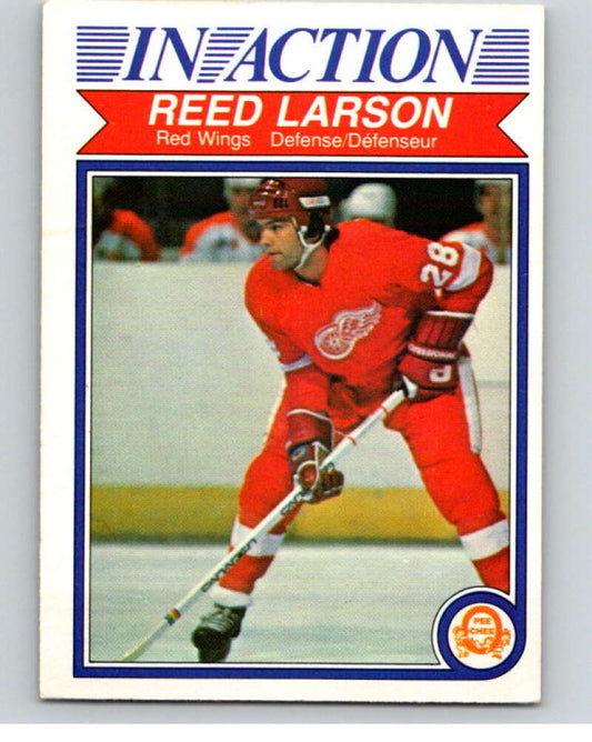 1982-83 O-Pee-Chee #89 Reed Larson IA  Detroit Red Wings  V57738 Image 1