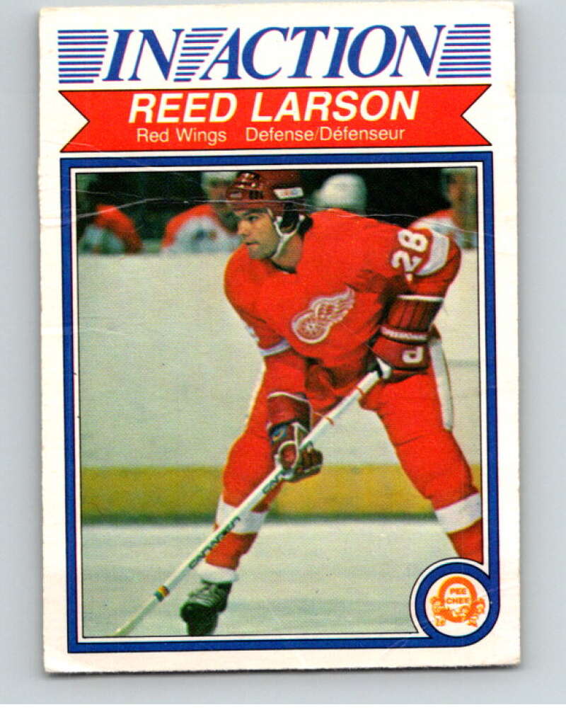 1982-83 O-Pee-Chee #89 Reed Larson IA  Detroit Red Wings  V57739 Image 1