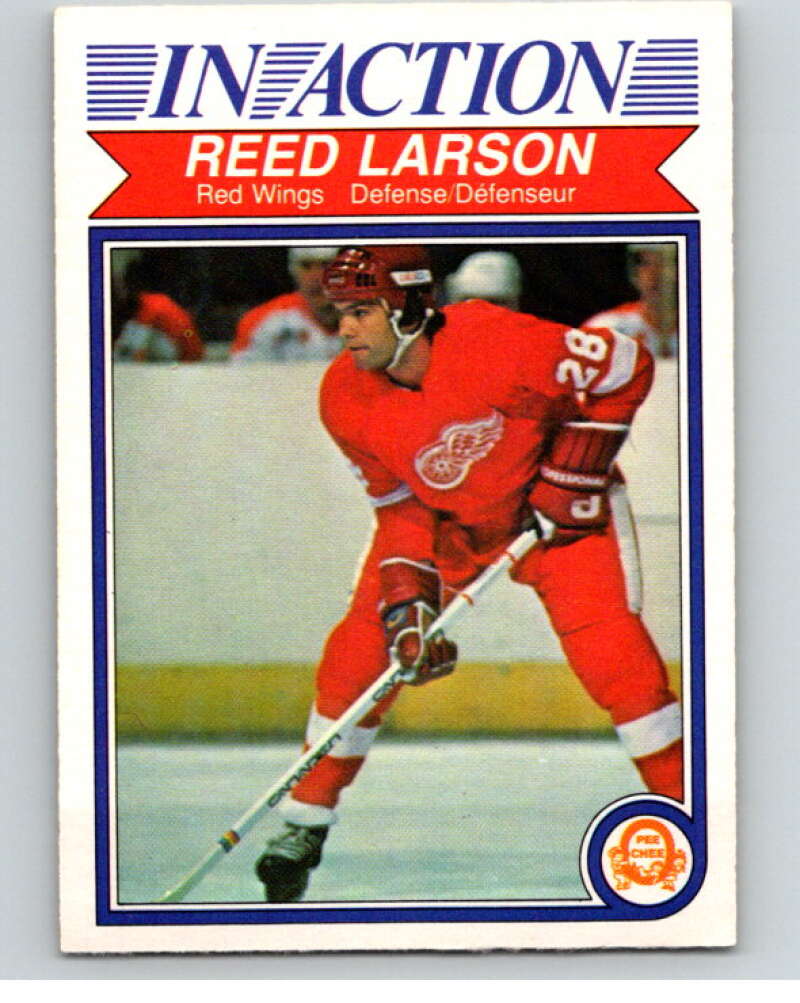 1982-83 O-Pee-Chee #89 Reed Larson IA  Detroit Red Wings  V57741 Image 1