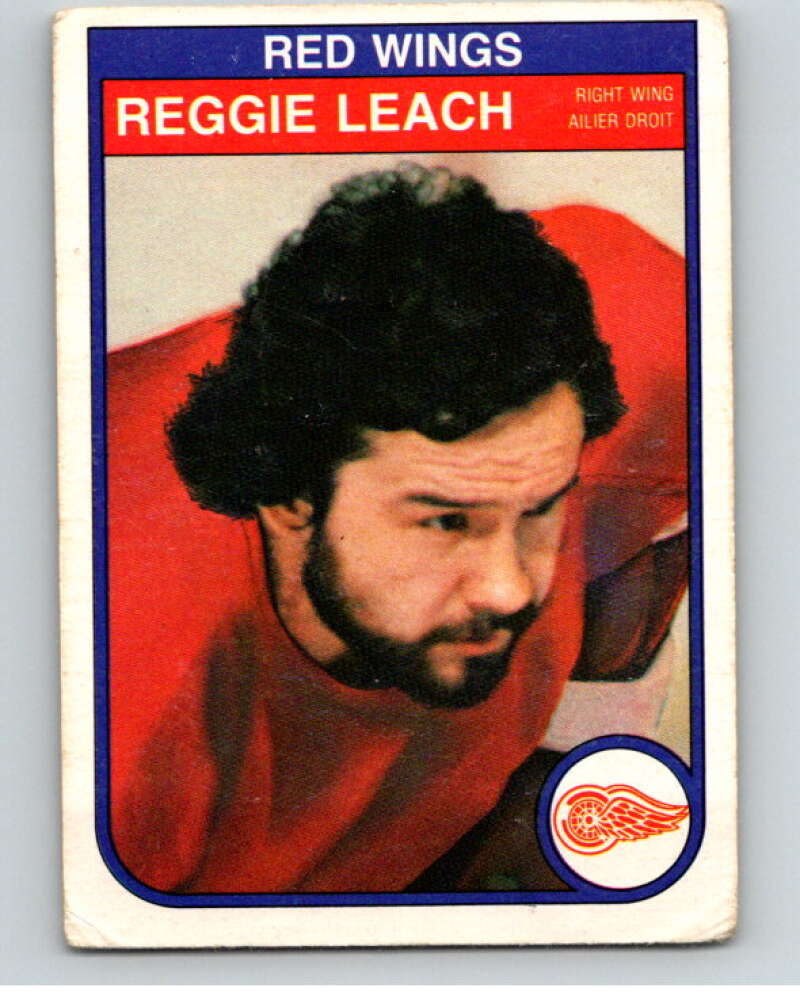 1982-83 O-Pee-Chee #90 Reggie Leach  RC Rookie Detroit Red Wings  V57743 Image 1